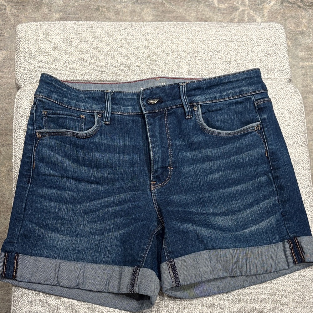 White House Black Market Dark Blue Denim Jean Shorts